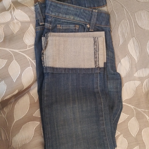 ANGEL Premium Denim Cropped Rolled Cuff Low Rise Quality Denim - Picture 4 of 13